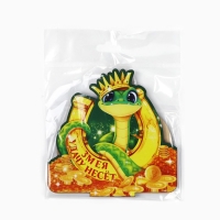 Оберег новогодний на подставке &laquo;Змея удачу несёт&raquo;, 8,9 х 7,1 см.