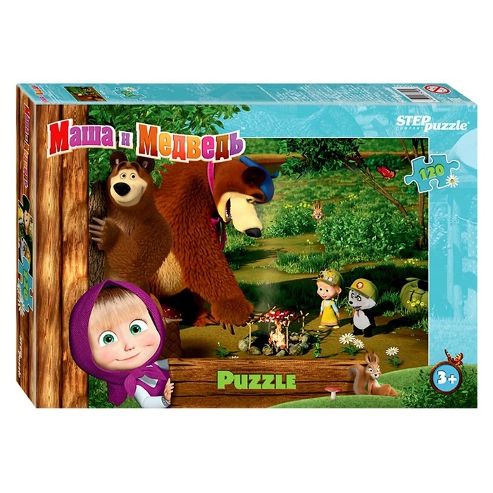 Пазл &laquo;Маша и Медведь - 2&raquo;, 120 элементов, МИКС