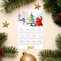 Набор новогодних, змея, магнитов-календарей "Сказочного Года!" символ года, 11 х 9 см Набор новогодних, змея, магнитов-календарей "Сказочного Года!" символ года, 11 х 9 см