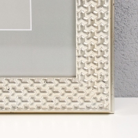 Фоторамка пластик "Grace" 30х40 см, серебро (пластиковый экран)