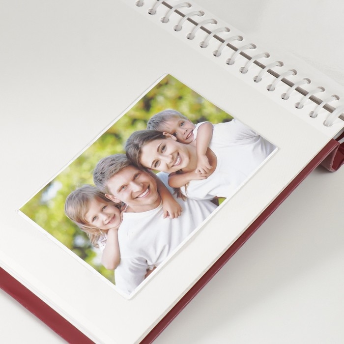 Фотоальбом Fotografia магнитный, 30 листов, 23х28 см, "Классика" красный