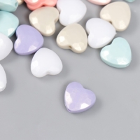 Бусины для творчества пластик "Сердце грани. Пастель" жемчужные набор 20 гр 0,5х1,1х1,1 см Бусины для творчества пластик "Сердце грани. Пастель" жемчужные набор 20 гр 0,5х1,1х1,1 см
