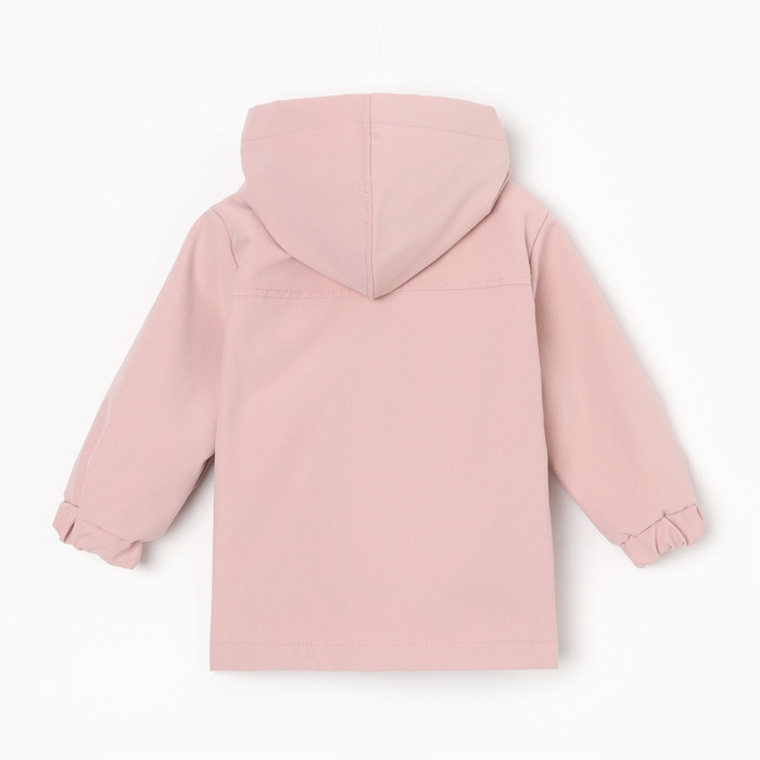 Ветровка для девочки, MINAKU, цвет розовый, рост 122 см