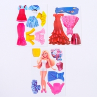 Игра на липучках развивающая. Весёлые липучки &laquo;Наряди куклу&raquo;