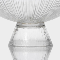 Ваза из стекла для фруктов &laquo;Фейерверк&raquo;, 630 мл, 18&times;9 см, цвет прозрачный