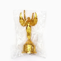 Наградная фигура &laquo;Ника&raquo;, подставка пластик золото, 18 х 8 х 6,5 см.