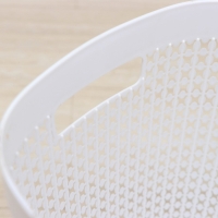 Корзина для бумаг «Пирула», 10 л, цвет белый Корзина для бумаг «Пирула», 10 л, цвет белый