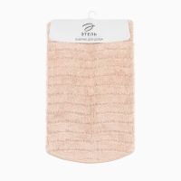 Ковер Этель "Waves" &Oslash; 100 см, бежевый,  70% хлопок, 30% п/э, 1500 г/м2