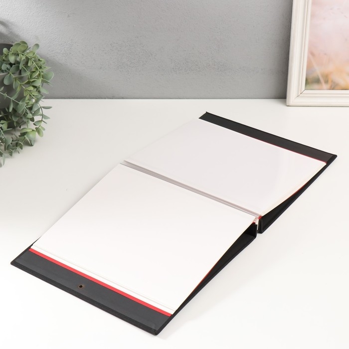 Фотоальбом магнитный 20 листов "Антея" черный 28х3,3х27 см