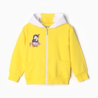 Комплект для девочки (толстовка, брюки ), цвет жёлтый, рост 92 см