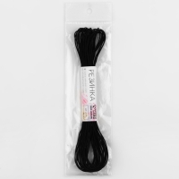 Резинка шляпная, 1 мм, 10 ± 0,5 м, цвет чёрный Резинка шляпная, 1 мм, 10 ± 0,5 м, цвет чёрный