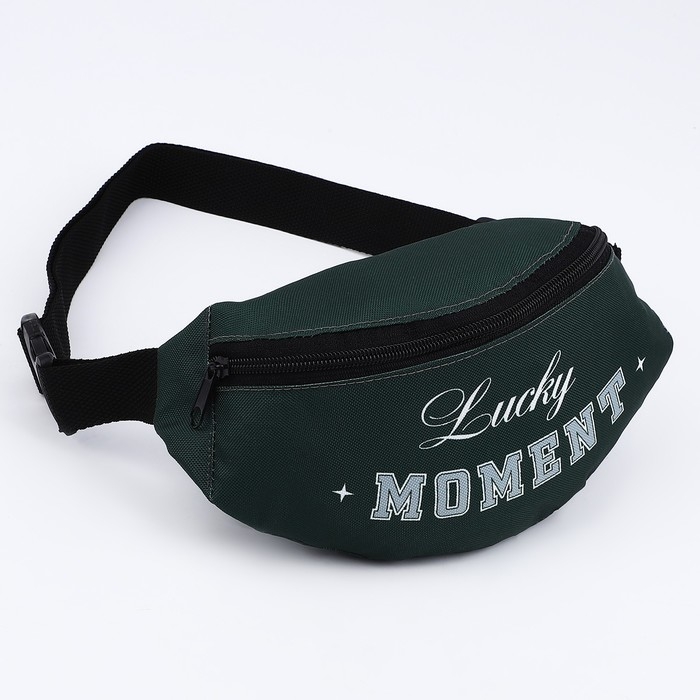 Сумка поясная Lucky Moment, 32х8х15 см, отд на молнии, цвет зелёный Сумка поясная Lucky Moment, 32х8х15 см, отд на молнии, цвет зелёный