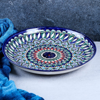 Ляган Риштанская Керамика "Узоры", 28 см, синий Ляган Риштанская Керамика "Узоры", 28 см, синий