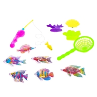 Рыбалка &laquo;Красивые рыбки&raquo; 9 рыбок, удочка, в пакете