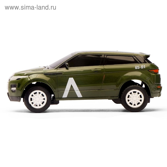 Машина радиоуправляемая &laquo;Армейский джип&raquo;, работает от батареек, цвет зелёный
