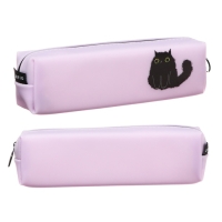 Пенал мягкий, 1 отделение, 40 х 190 х 50 мм, объёмный, Colorio "Кот", силиконовый, сиреневый Пенал мягкий, 1 отделение, 40 х 190 х 50 мм, объёмный, Colorio "Кот", силиконовый, сиреневый