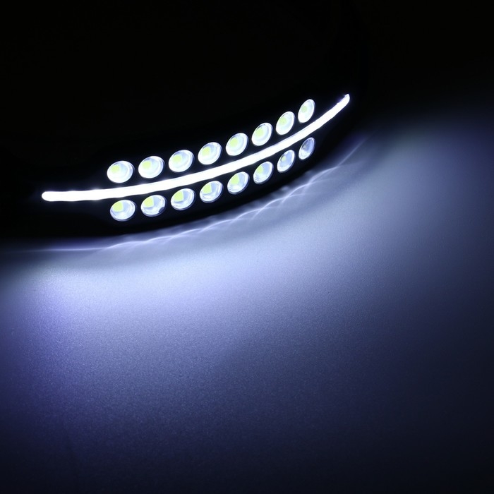 Фонарь налобный аккумуляторный, 15 Вт, 2000 мАч, COB, XPE, 6 режимов, индикатор заряда Фонарь налобный аккумуляторный, 15 Вт, 2000 мАч, COB, XPE, 6 режимов, индикатор заряда