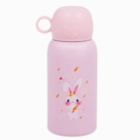 Термос, 600 мл, Детский "Кролик", с кружкой, два вида крышек, сохраняет тепло до 8 ч