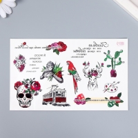 Татуировка на тело цветная "Фолк-арт" 18х11 см Татуировка на тело цветная "Фолк-арт" 18х11 см