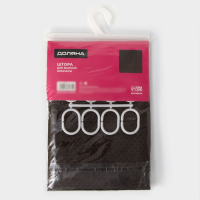 Штора для ванны Доляна &laquo;Шоколад&raquo;, 180&times;180 см, полиэстер