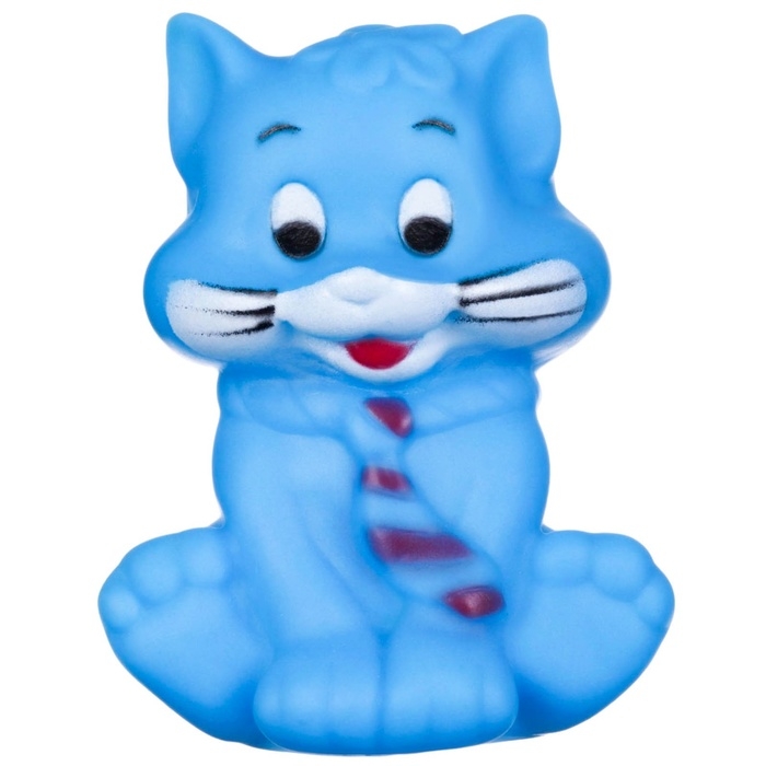 Резиновая игрушка для ванны &laquo;Котик&raquo;, с пищалкой, 1 шт, цвет МИКС, Крошка Я