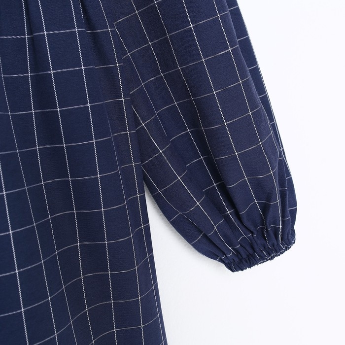 Платье детское с воротником KAFTAN, р.32 (110-116 см), синий Платье детское с воротником KAFTAN, р.32 (110-116 см), синий