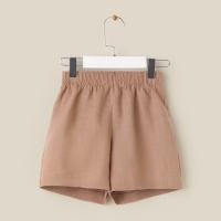 Костюм детский домашний (рубашка и шорты) SL HOME р 34 (122-128), кофейный