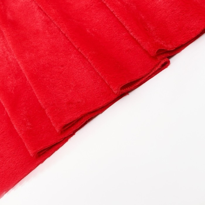 Лоскут &laquo;Мех&raquo; на трикотажной основе, 100 &times; 150 см, цвет красный