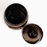 Бочонок "Соль" 1,2л / 14х16см, старина Бочонок "Соль" 1,2л / 14х16см, старина