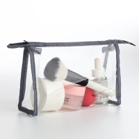 Набор косметичек 2 в 1 на молнии, цвет серый Набор косметичек 2 в 1 на молнии, цвет серый