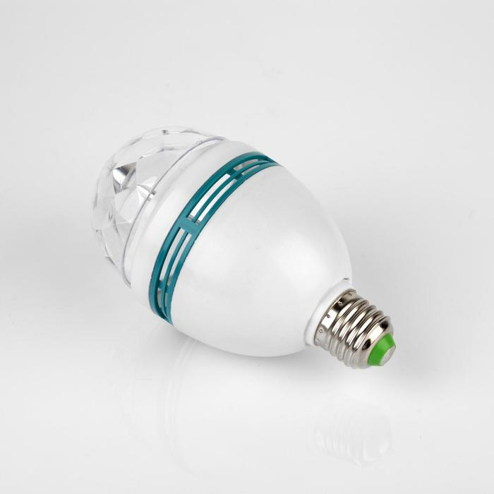 Световой прибор &laquo;Хрустальный шар&raquo; 8 см, Е27, свечение RGB