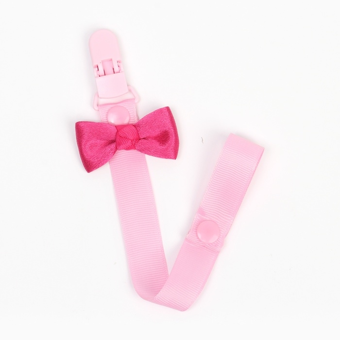 Держатель для соски - пустышки «Маленькая леди», на ленте Держатель для соски - пустышки «Маленькая леди», на ленте