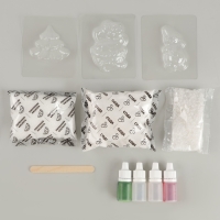 Бомбочки для ванн своими руками на новый год &laquo;Сказочный праздник&raquo;, 3 формы, символ года 2025, новогодний набор для творчества