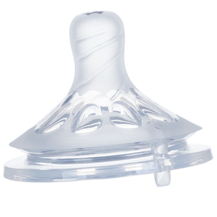 Соска на  бутылочку, антиколиковая, от 0 мес., M&B Natural, широкое горло,  медленный поток, &Oslash;50 мм., 2 шт.