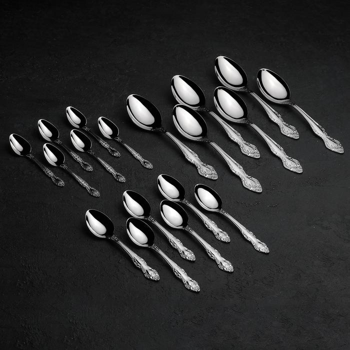 Набор столовых приборов &laquo;Тройка&raquo;, 30 предметов, декоративная коробка