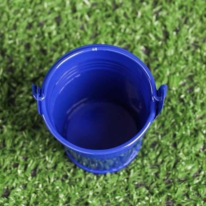 Кашпо Кашпо "Ведерко Томми" синее, 6х6см