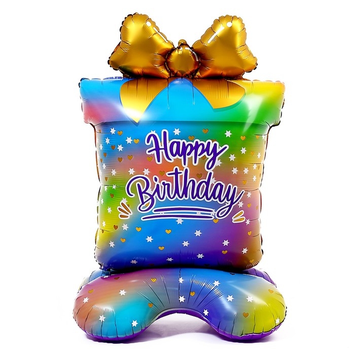 Шар фольгированный 31 Шар фольгированный 31" «Подарок на подставке», под воздух