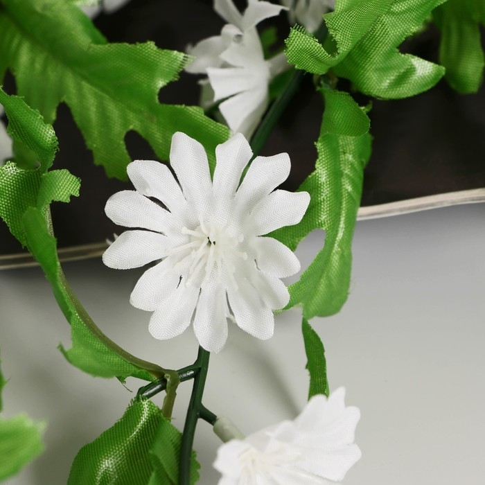 Цветы искусственные "Керрия" 4х65 см, белый