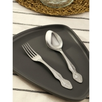 Набор столовых приборов &laquo;Тройка&raquo;, 12 предметов, толщина 2 мм, цвет серебряный