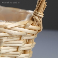 Набор корзин &laquo;Плетёнка&raquo;, 3 шт,( 28&times;14/45  - 24&times;13/41 -19&times;11/37) см, ива натуральная