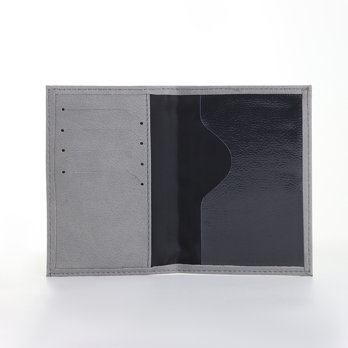 Обложка для паспорта, цвет серый Обложка для паспорта, цвет серый