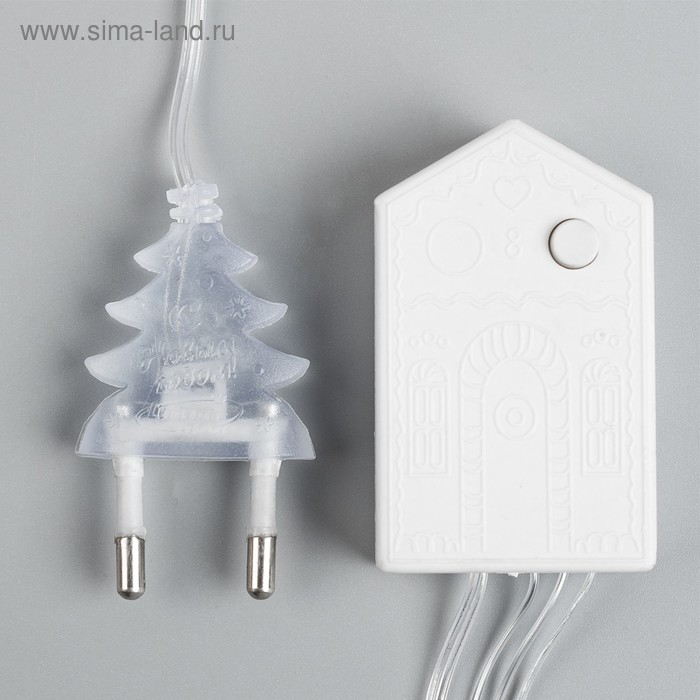 Гирлянда «Бахрома» 2.4 × 0.9 м с насадками «Колокольчики», IP20, прозрачная нить, 138 LED, свечение тёплое белое, 8 режимов, 220 В Гирлянда «Бахрома» 2.4 × 0.9 м с насадками «Колокольчики», IP20, прозрачная нить, 138 LED, свечение тёплое белое, 8 режимов, 220 В