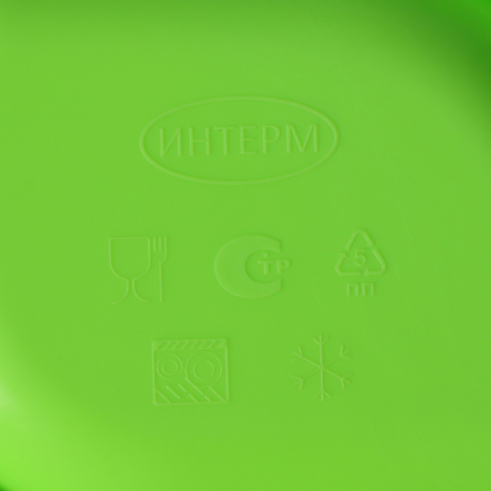 Блюдо для шашлыка с соусницей 30,3×21×2,5 см, цвет салатовый Блюдо для шашлыка с соусницей 30,3×21×2,5 см, цвет салатовый