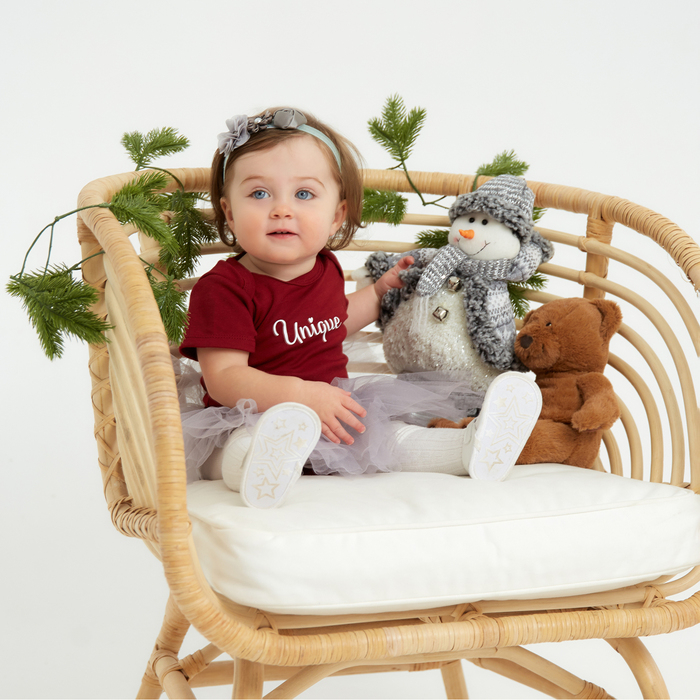 Набор Крошка Я «Цветочек» юбка и повязка на голову 3-18 мес, серый Набор Крошка Я «Цветочек» юбка и повязка на голову 3-18 мес, серый