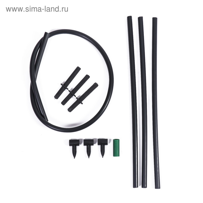 Кустодержатель, d = 48 см, h = 70 см, ножка d = 2 см, пластик, чёрный &laquo;Роза&raquo;
