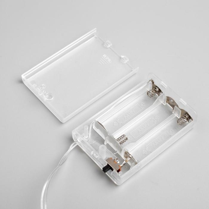 Гирлянда «Нить» 3 м с насадками «Сосульки 7.5 см», IP20, прозрачная нить, 20 LED, батарейки AAх3 (нет в комплекте), свечение мульти Гирлянда «Нить» 3 м с насадками «Сосульки 7.5 см», IP20, прозрачная нить, 20 LED, батарейки AAх3 (нет в комплекте), свечение мульти