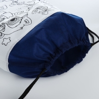 Мешок для обуви под раскраску &laquo;Зверята&raquo; 34х40 см, спанбонд