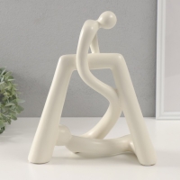 Сувенир керамика "Связанные" белый 10,5х26,5х31 см