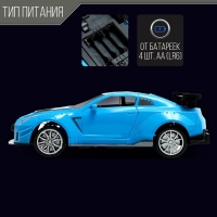 Машина радиоуправляемая &laquo;Купе&raquo;, 1:14, открываются двери, работает от батареек, цвет синий