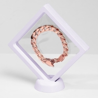 Подставка для украшений «Ромб», 11×11 см, цвет белый Подставка для украшений «Ромб», 11×11 см, цвет белый